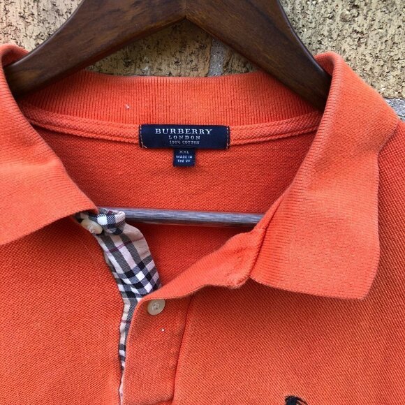 Vintage Burberry London Novacheck Collar Button Up Shirt XXL - Picture 4 of 5
